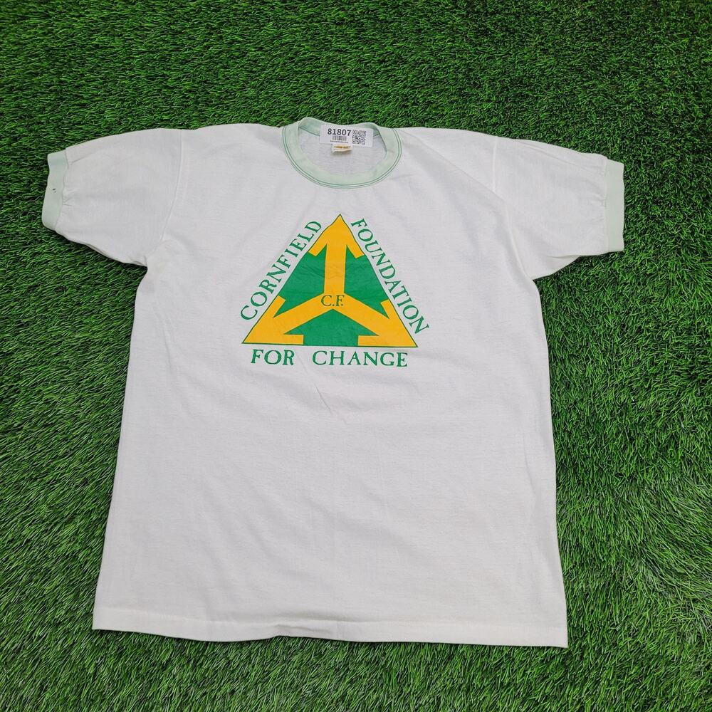 Vintage 80s Cornfield Foundation Shirt Women Large 21x26 USA